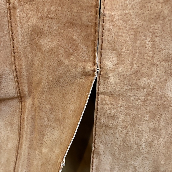 Vintage Women’s Tan Suede Jacket Western Boho Style Size Large - Picture 5 of 10